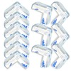 Corner Guards BLLNDX 12PCS High Resistant Adhesive Clear Corner Protectors
