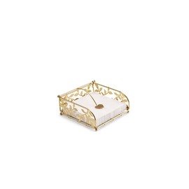Ambiente Napkin Holder Gold for Napkins 33 x 33 cm, 1940 2231