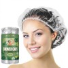 Aquior Gorro de ducha desechable, 100 gorras de baño, grandes,