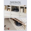 shinic 14" Pedestal Fan with Remote, Standing Oscillating Fan for