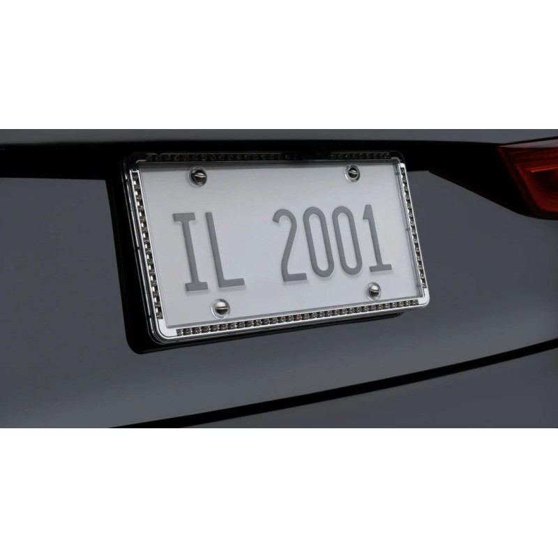 Autodrive New Auto Drive License Plate Frame with Cover Iridescent