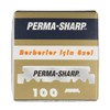 100 Perma-Sharp Straight Edge Razor Blades for use in Professional