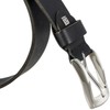 LINDENMANN Men's Leather Belt, Full Cowhide Leather, Buffalo Leather, 4
