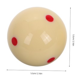 Mikinona 2pcs Billiard Training Balls with Six Durable Cue Balls for Enhanced Practice for All Skill Levels for Pool Tables and Game Rooms