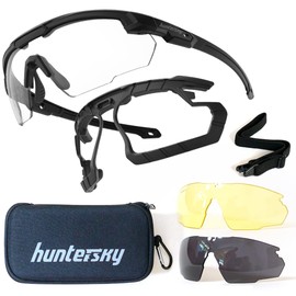 HUNTERSKY HTS Protective Gear Motorcycle anti fog riding Goggles eyewear for men S57, Military eye pro Tactical Shooting padded Glasses airsoft Dustproof Windproof