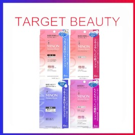 Minon Amino Moist Face Mask 氨基酸保湿面膜弹性滋润敏感肌干燥肌适用 4片 (Moisturizin/Whitening/Whitening Milk/Moist Honey)
