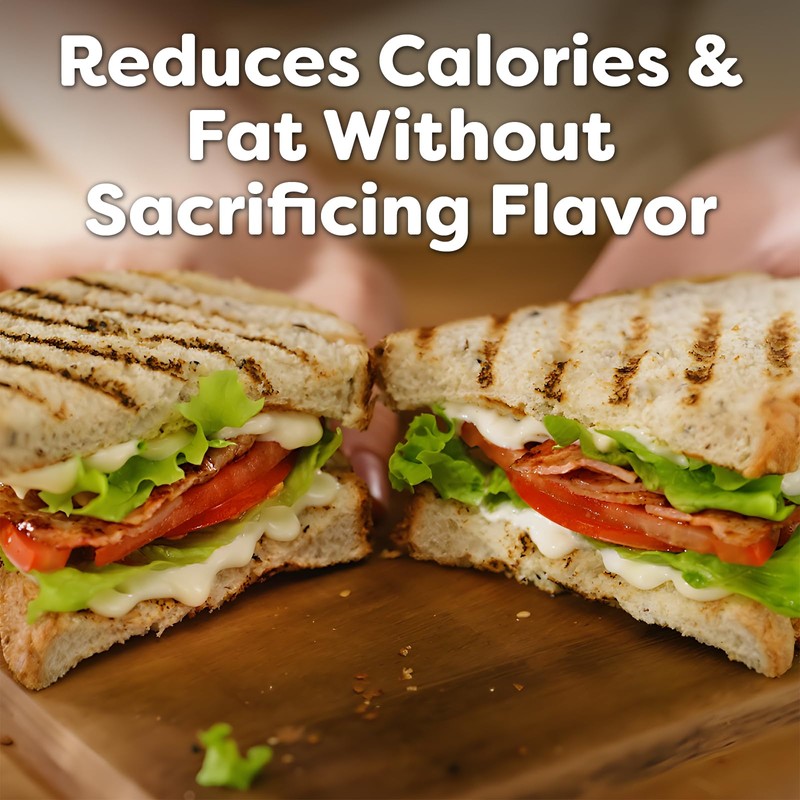 Hellmann's Light Mayonnaise Jar Condiment for Sandwiches, Salads, Mayo Made