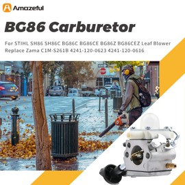 Aulavik BG86 Carburetor for Stihl BG86C SH86 SH86C BG86CE BG86Z BG86CEZ Leaf Blower Carb Replace C1M-S261B 4241-120-0623 4241-120-0616 with Filter Tune Up Kits