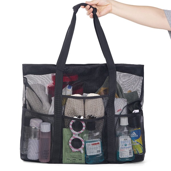 Mesh Beach Bag Large Bag Hanging Toiletry Bag College Dorm