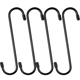 4 Pcs Brake Caliper Hangers Brake Caliper Hooks with Rubber Tips Automotive Tool for Braking, Bearing, Axle and Suspension Work（Black）