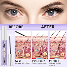 Eyelash Growth Serum, Lash Serum for Eyelash Growth, Boost Lash Growth Serum, Eyelash Serum for Growth and Thickness for Natural Lashes or Extensions, Strong Lashes in 4-6 Weeks