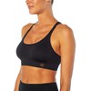 Balance Collection Womens Juliette Low Impact Seamless Sports Bra, Black