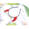 Bonnie Z. Leonardo Glossy Devil Horns Headband Red