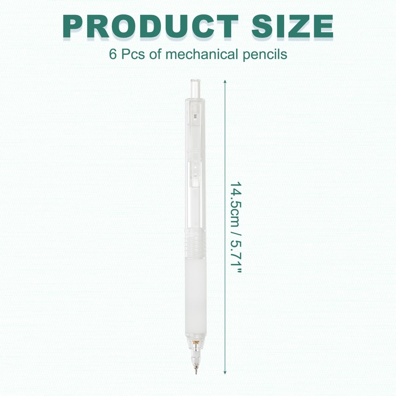 M&G 6Pcs Mechanical Pencil Set, 0.5mm Mechanical Lead Pencils for