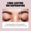 Waterproof Eyebrow Seal Stamp Powder,Waterproof Make Up Nature Tinting Coloring