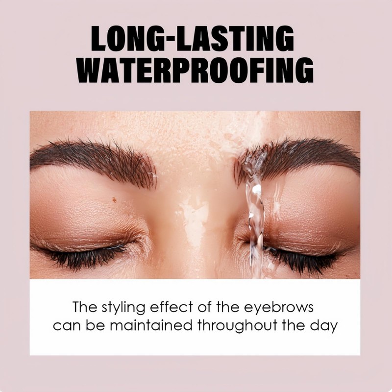 Waterproof Eyebrow Seal Stamp Powder,Waterproof Make Up Nature Tinting Coloring