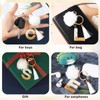 MWOOT Keyring Letter Pompom Tassels, N