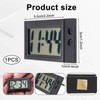 Mini Car Clock, Digital LED Dashboard Clock, Office Clock, Vehicle