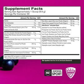 BARE PERFORMANCE NUTRITION, BPN Strong Reds Superfood Powder, Digestive Enzymes, Antioxidants, Improved Natural Energy, 30 Servings, Acai