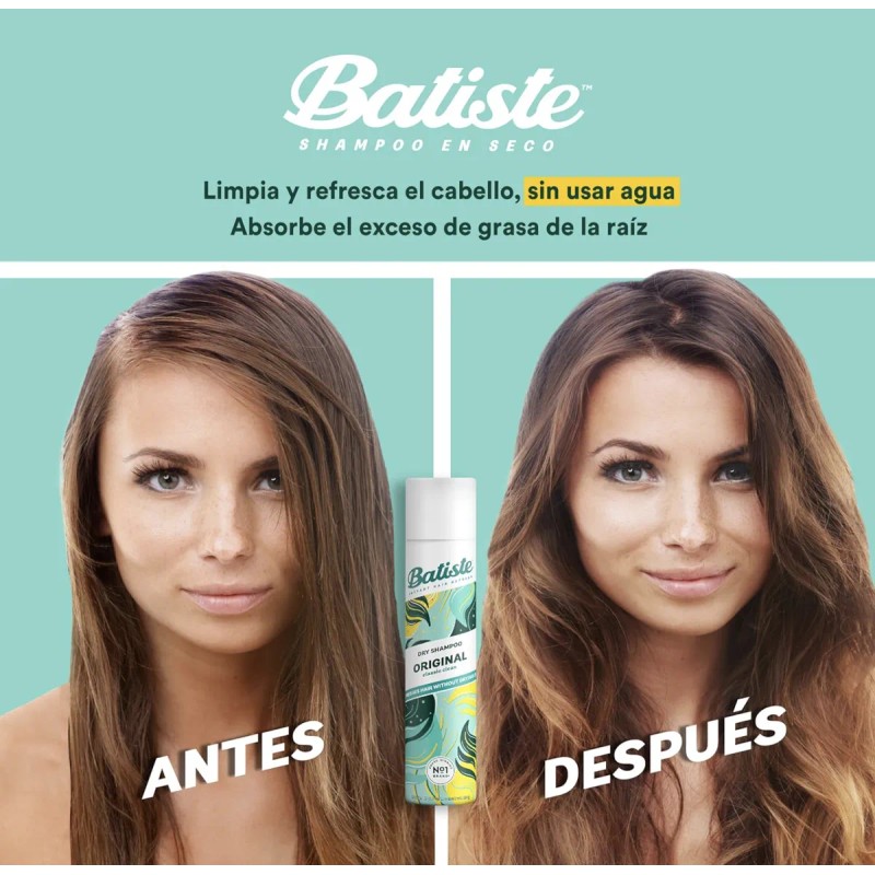 Remate Shampoo En Seco Batiste 2 Pzs Vegano Sin Sulfato