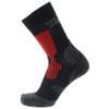 Hanwag Trek Socks Black/Red, Asphalt Red