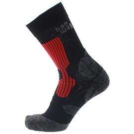 Hanwag Trek Socks Black/Red, Asphalt Red