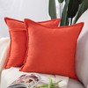 MADIZZ Set of 2 Short Chenille Throw Pillow Covers 26x26
