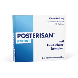 Posterisan Protect Kombi-Packung Salbe und Zäpfchen bei Hämorrhoidenleiden, 1 pcs. Combipack