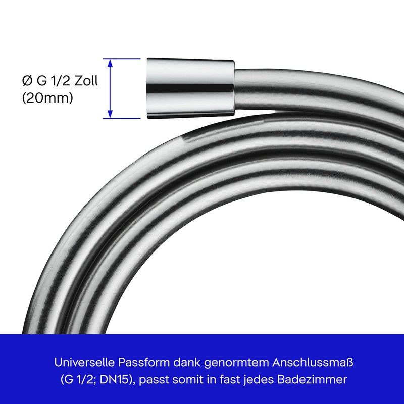 Duravit Universal Shower Hose Flexible Shower Hose 1.25 m with