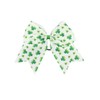 St Patrick's Cheer Bows Green Clover Bow St.Patrick Girls Ponytail