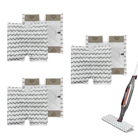6 Pack Steam Mop Pads for Shark Lift-Away Pro Genius S3973, S3973D, S3973WM, S5002Q, S5003A, S5003D, S5004, S6001W, S6002, S6002C, S6003D, S6003W Touch-Free Dirt Grip Washable Replacement Mop Pads