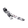Rockyu Men's Men’s Bracelet, Titanium, Silver, Plated, Masonic Engraving, Magnetic,