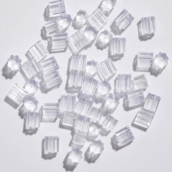 KASBEE Silicone Earring Backs, 200PCS Soft Earring Stoppers, Clear Earring