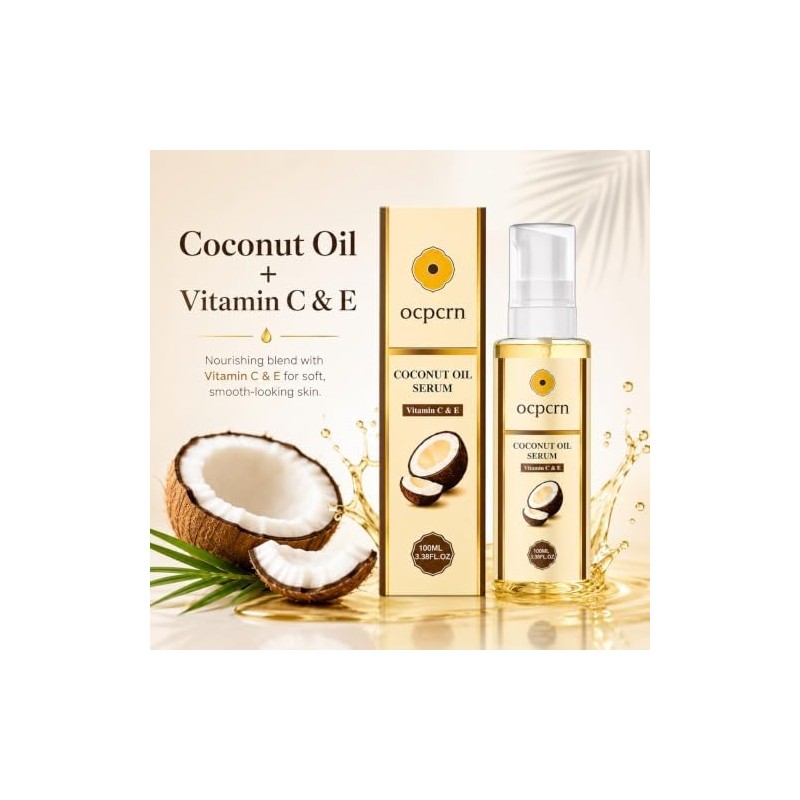 Suero de aceite de coco Ocpcrn con vitamina C y