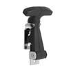 Coshar 2Pcs Stainless Steel Flexible Drawer Latches Rubber Flexible T-Handle