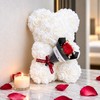 Rose Teddy Bear for Romantic Gifts – Artificial Rose Bouquet