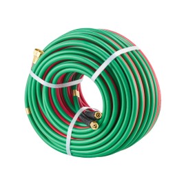 Oxygen Acetylene Hose 100 Ft 1/4 Inch T Grade 300 Psi Max For Welding TorchesHose Length: 100 ft
