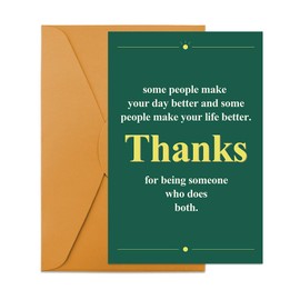 Thank You Cards for Graduation Wedding Anniversary Card for Wife Husband Retirement Card for Teacher Co Worker Farewell Gifts for Friends Coworkers Christmas Thanksgiving Cards for Employees Colleague