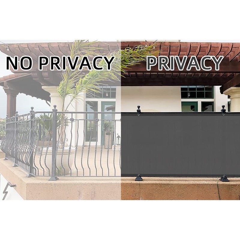 LOVE STORY Balcony Protect Privacy Screens Rectangle(PES) 0.75 x 5