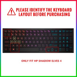 WYGCH Silicone Keyboard Cover Skin for HP OMEN 15-DC 15.6", for HP 15-dc0010nr 15-dc0020nr 15-dc0030nr 15-dc0051nr dc0052nr 15-dc0086nr 15-dc0087nr 15-dc0096nr Laptop,Garland