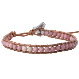 C·QUAN CHI Turquoise Bracelets Adjustable Friendship Bracelets Leather Wrap Bracelets for Women Jewelry