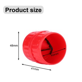 lcyen Universal Copper Pipe Reamer Deburring Tool,Acrylic Tubing Chamfer Tool Reamer Internal/External 5-38MM Deburrer Tool Red