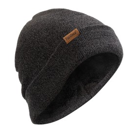 Beanie for Men Women Winter Skullies Cap Thermal Accessories with Soft Fleece Lining Charcoal Gray