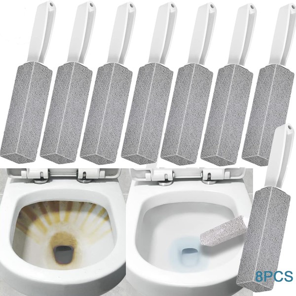 Besoner 8pcs Cepillos de Limpieza para Inodoros, Piedra Pomez para