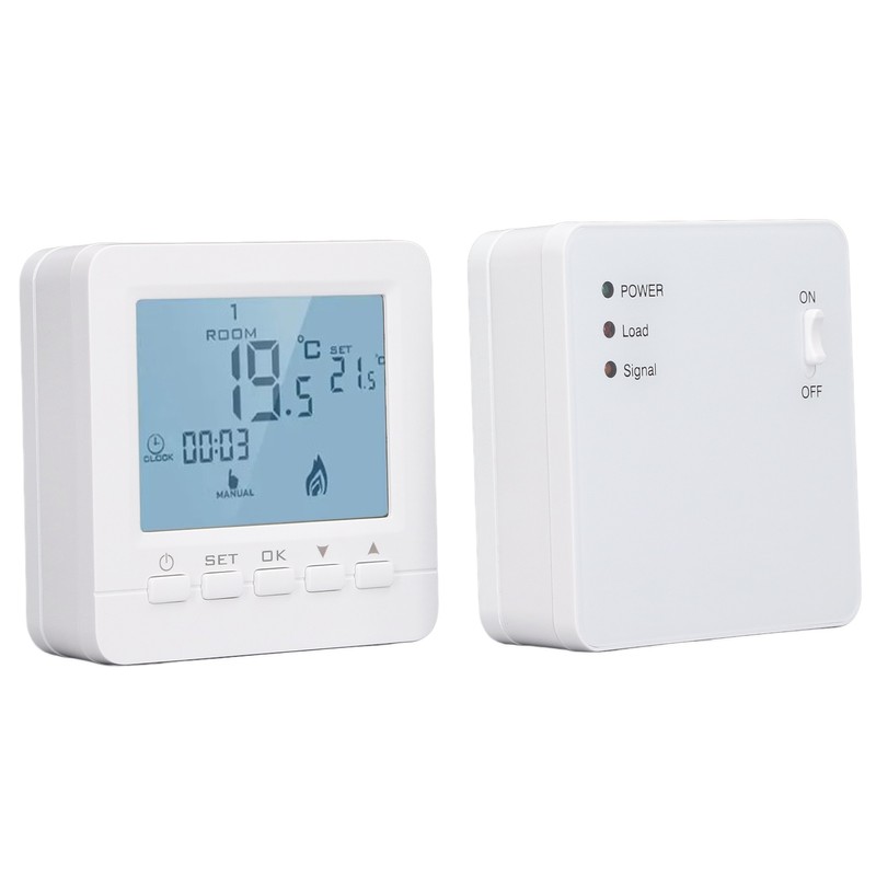 Programmable Thermostat RF Wireless Smart Flame Retardant Electric Heating Temperature