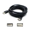 AddOn 30ft USB 2.0 (A) Male to Female Black Cable