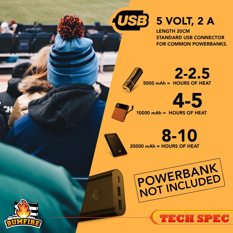 Heated Stadium Seat Cushion | Thermal Heat to Keep You