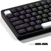 GMKWTL XVX Low Profile Black Keycaps, Shine Through Keycap Sets,
