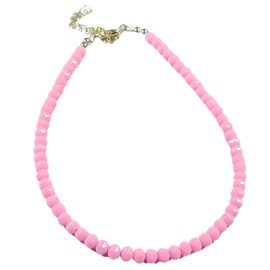 Handmade Small Bead Waterproof Anklets for Women Beach Foot Handcrafted Ankle Bracelet Cute Colorful Friendship Beaded Anklets 9 inches. (Baby Pink)