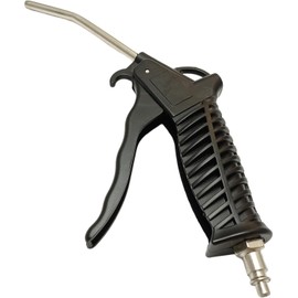 Air Pistol Blow Gun Compressed Air with 5 Metre Spiral Hose and T-Piece Coupling for Truck Cabin Universal Set Black